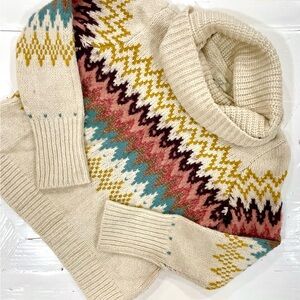 LOFT Cream Knit Sweater